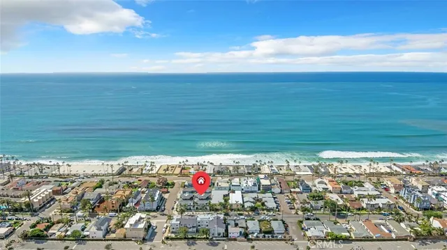 a city view with tall buildings