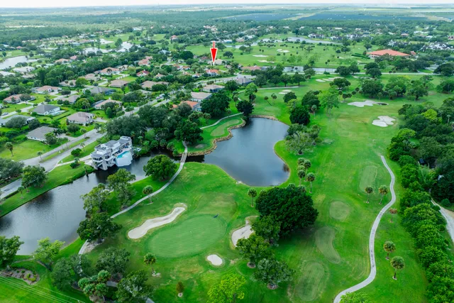 a view of a garden with an ocean