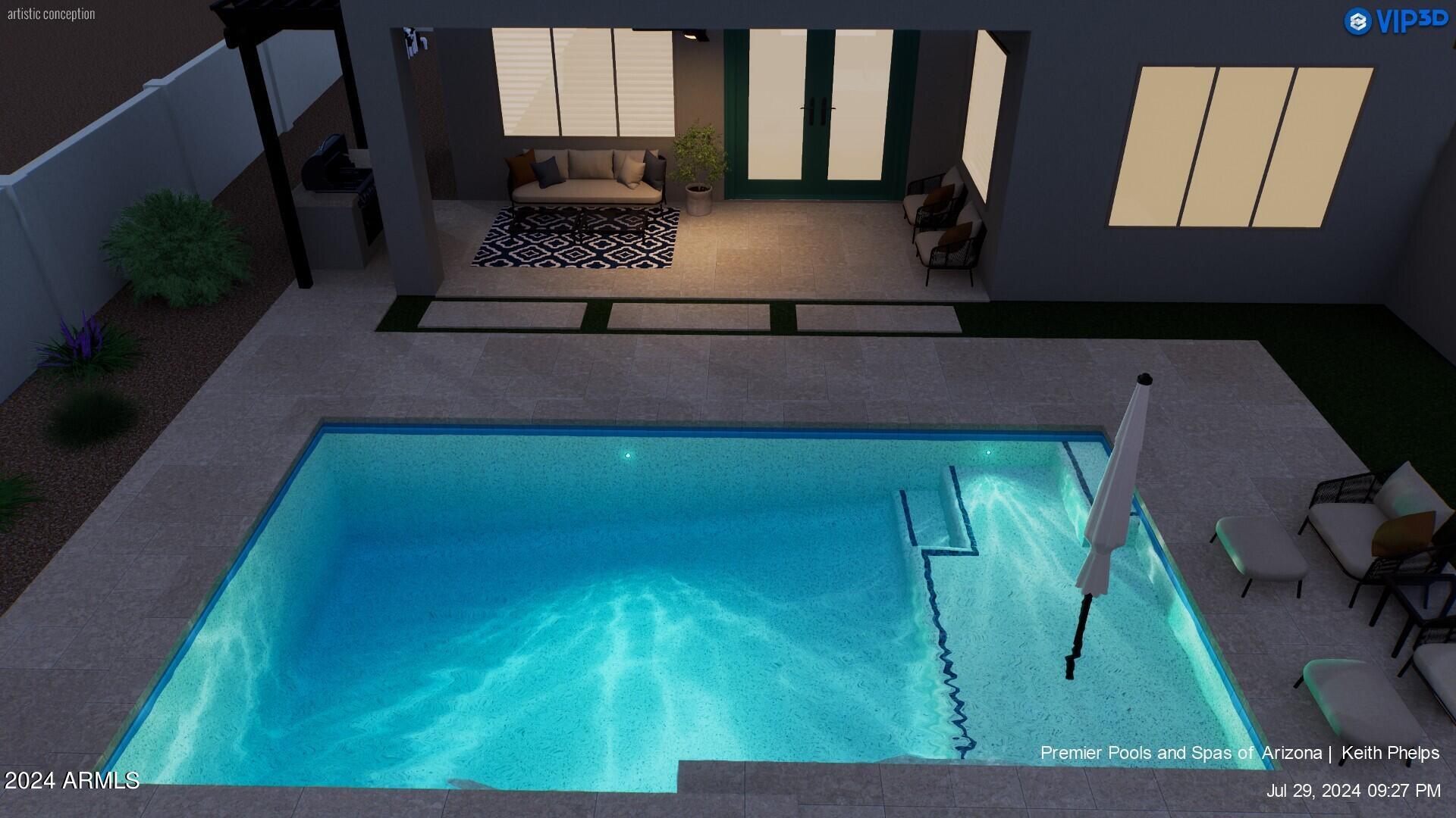 18495 East Ranch Road Queen Creek, AZ 85142 - Photo 71 of 75 Pool Drawing 3