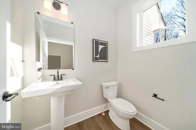 a bathroom with a shower and a toilet