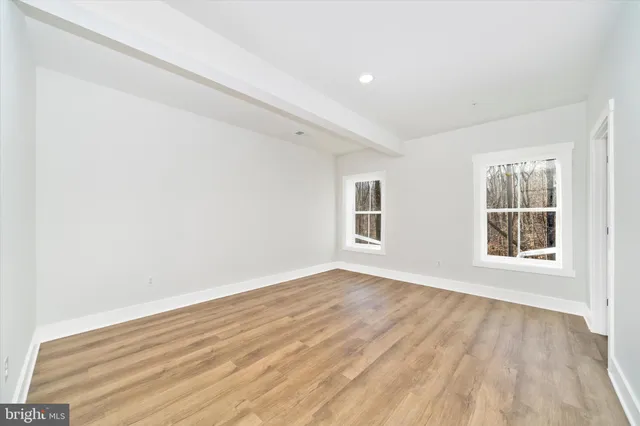 a view of a city with large trees