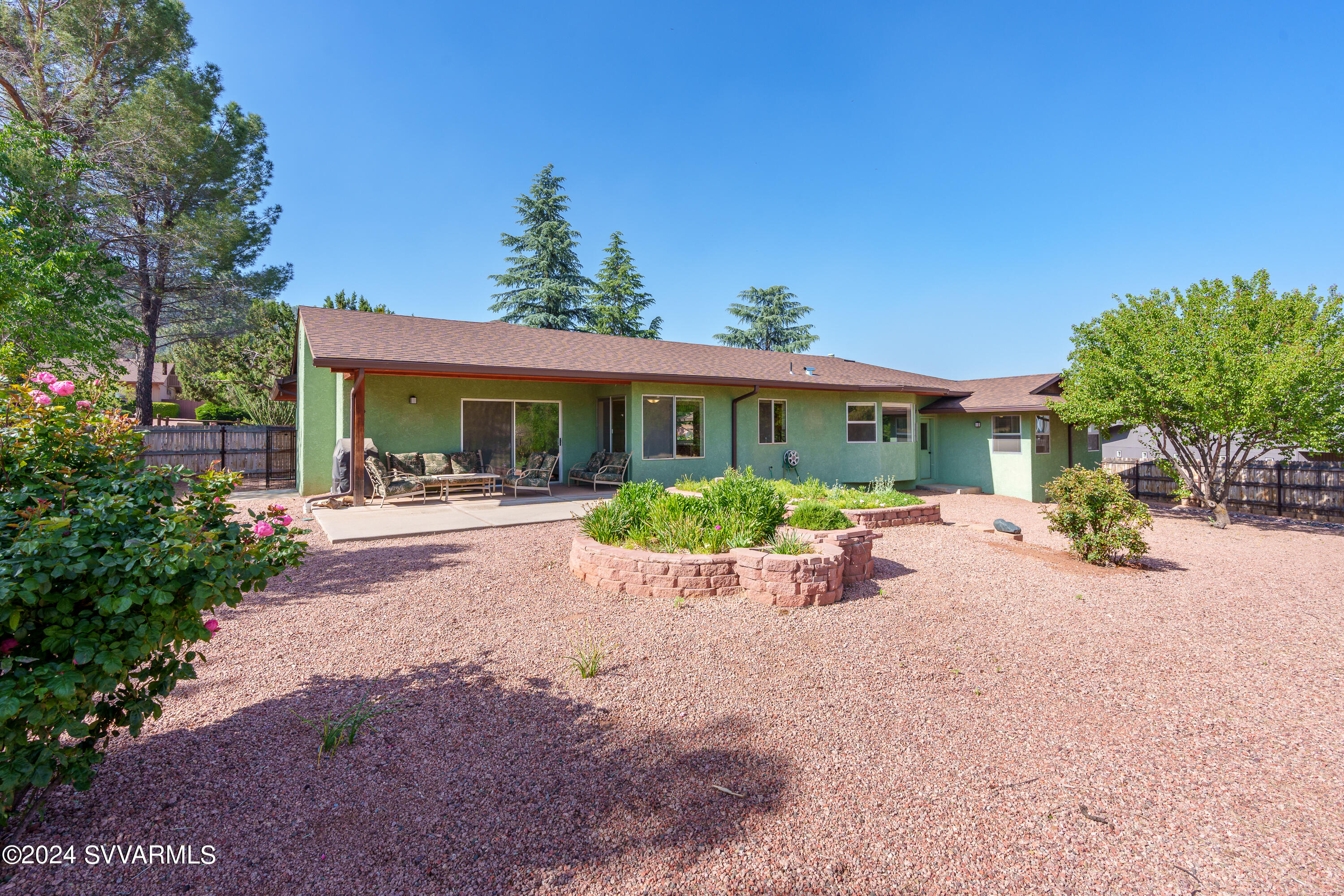60 Sierra Road Sedona, AZ 86336 - Photo 34 of 43 Fenced Backyard