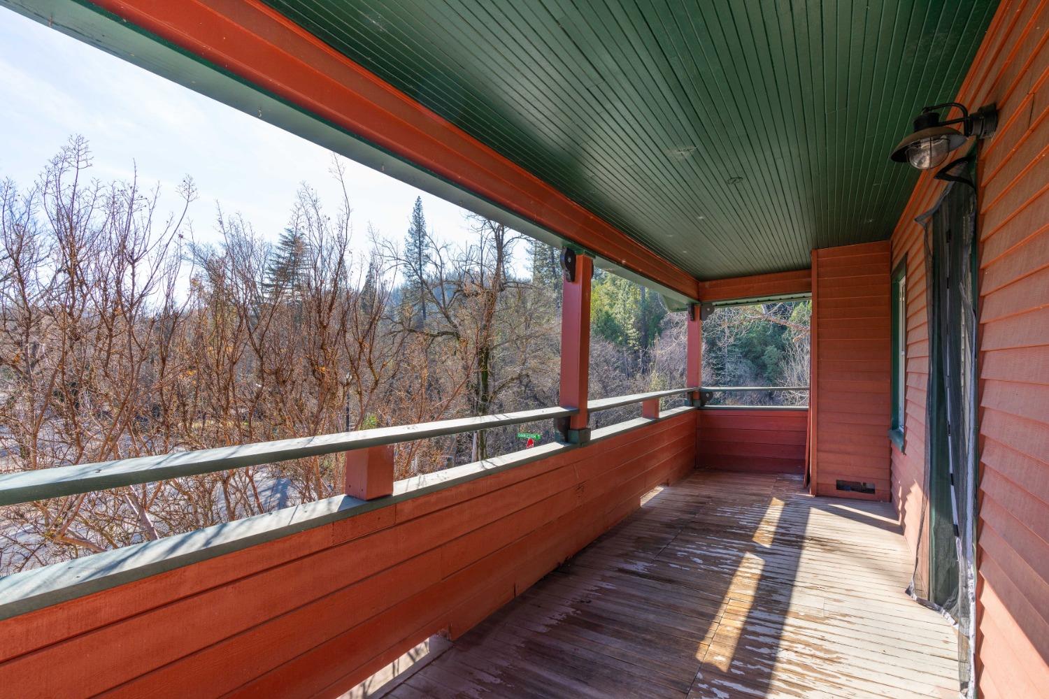 21335 Consolation Street Volcano, CA 95689 - Photo 35 of 41 a view of balcony with wooden floor