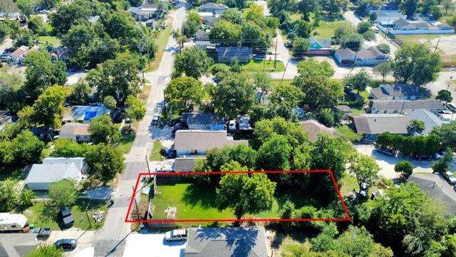 an aerial view of a city