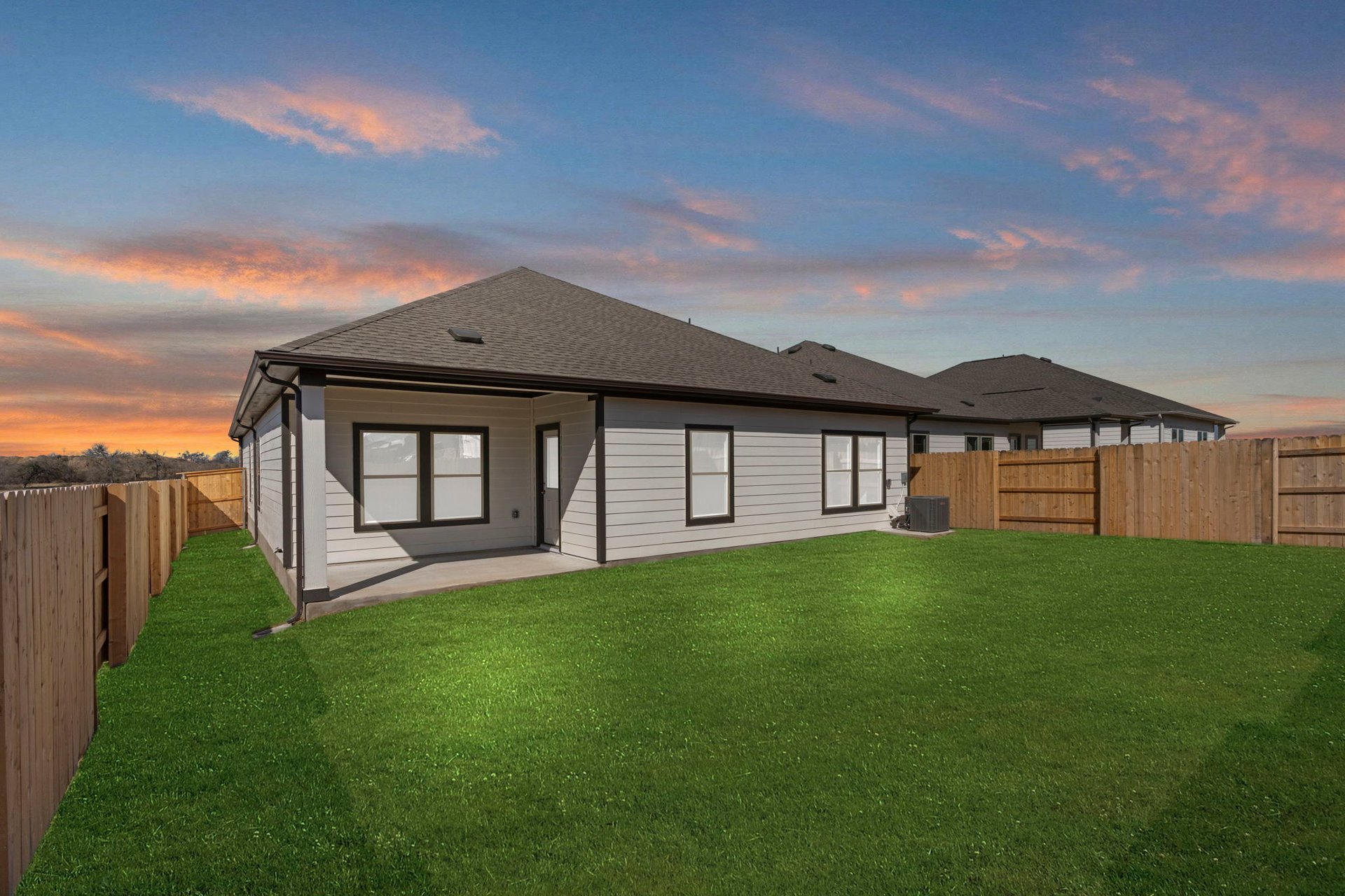 13613 Gray Landing Drive Elgin, TX 78621 - Photo 25 of 33 Rear of Home and Private Backyard