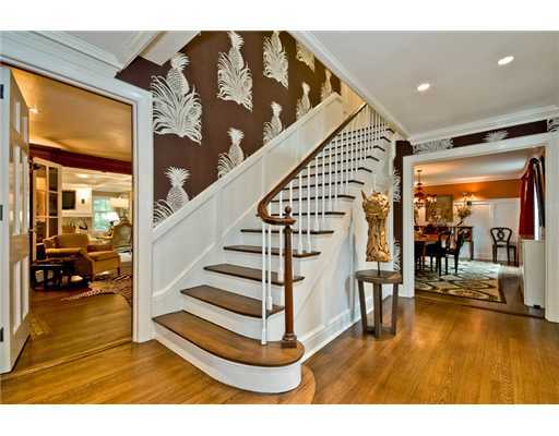593 Hollow Tree Ridge Road Darien, CT 06820 - Photo 2 of 20 a view of entryway and hall with wooden floor