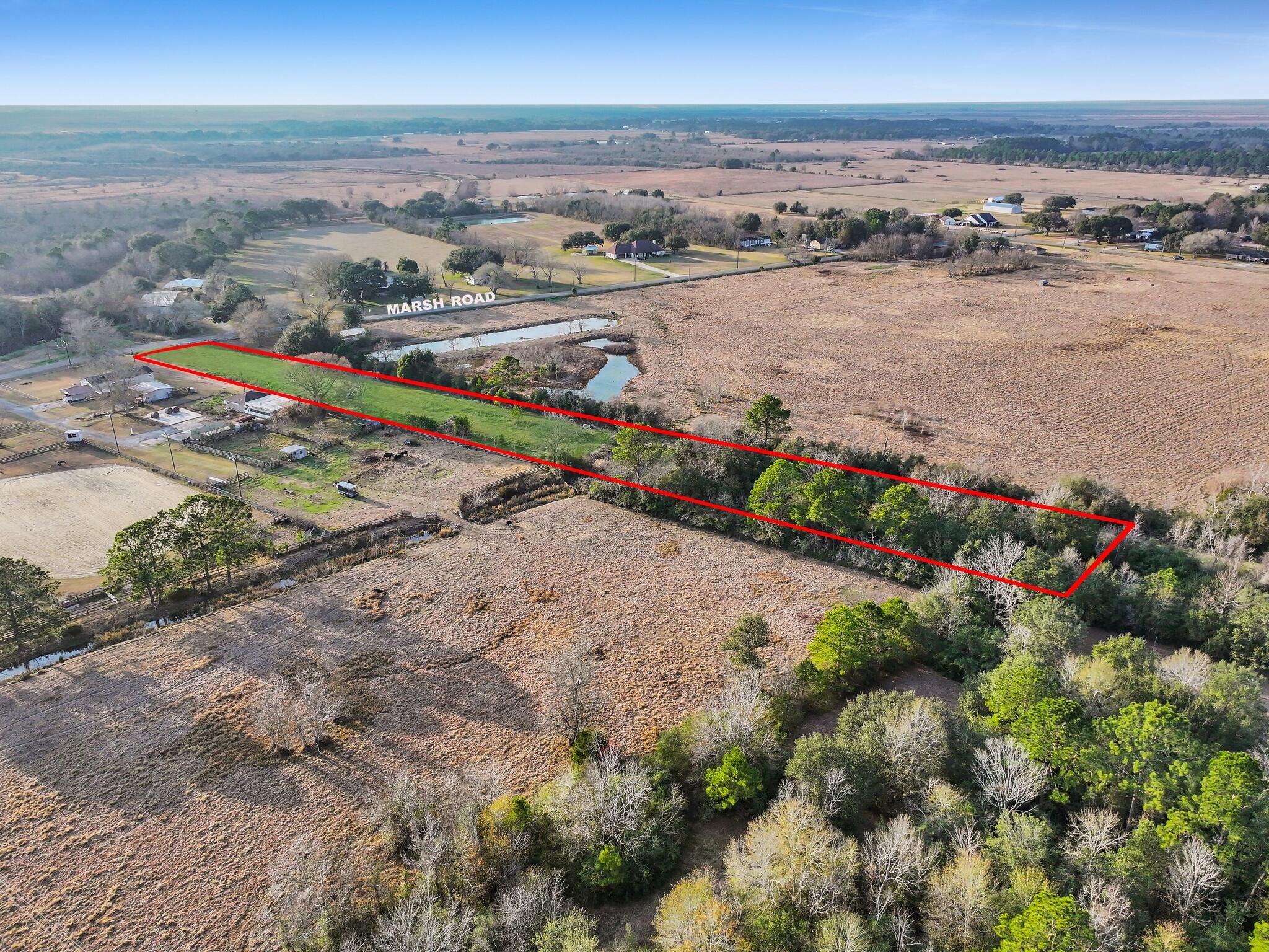 16195 Marsh Road Hamshire, TX 77622 - Photo 1 of 15 *Lines are ILLUSTRATIVE only* (See Survey for accuracy)