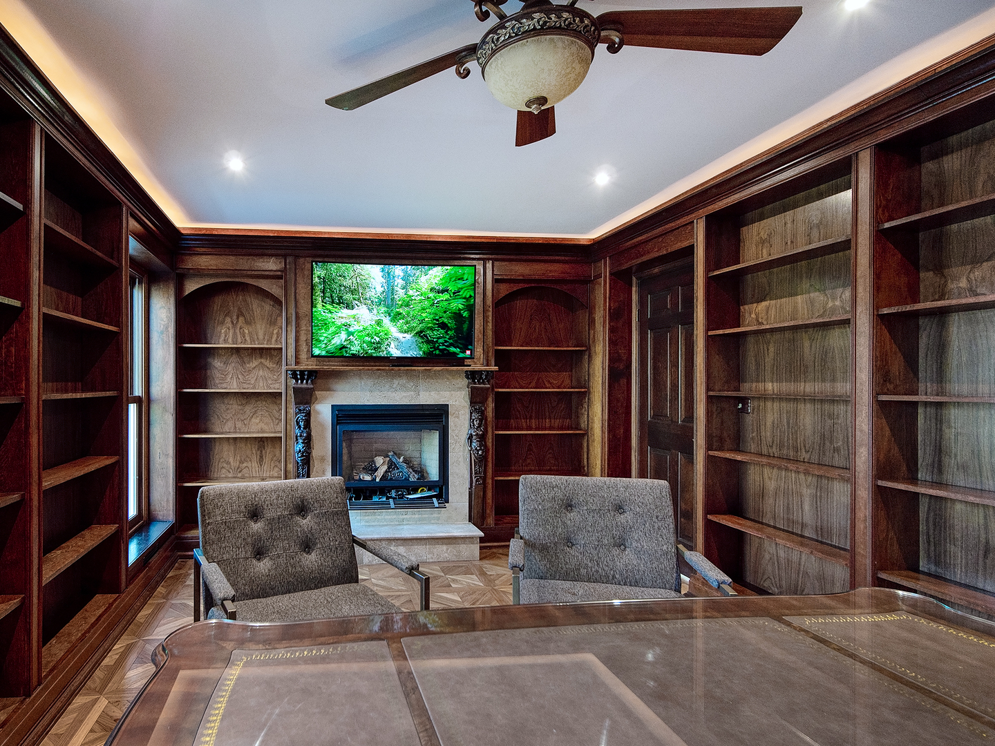 700 Timber Trail Riverwoods, IL 60015 - Photo 41 of 55 a living room with a furniture and a fireplace