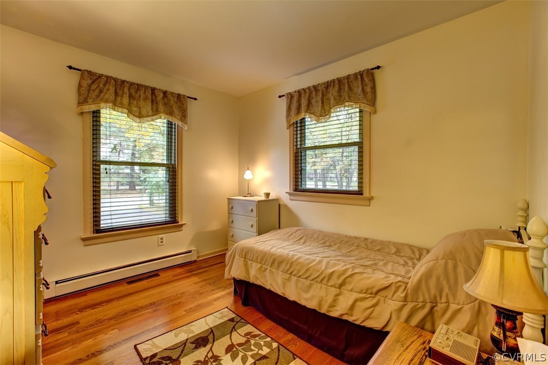 1310 Black Heath Road Midlothian, VA 23113 - Photo 14 of 24 Second bedroom has hardwood floors and windows on