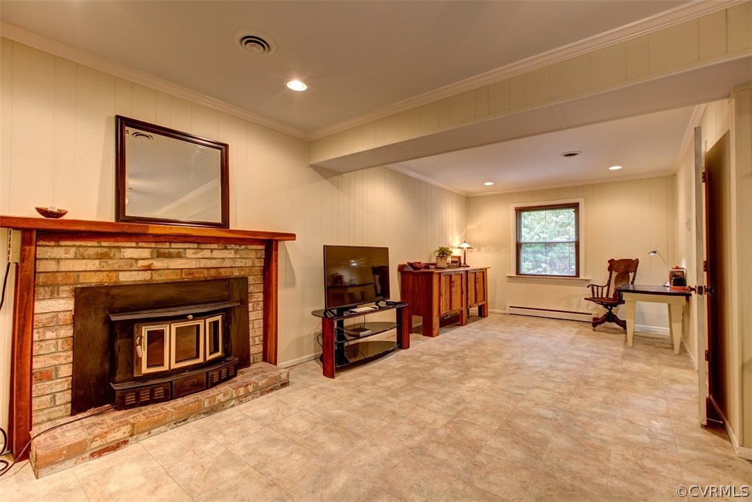 1310 Black Heath Road Midlothian, VA 23113 - Photo 18 of 24 The fireplace has an insert, brick surround and a
