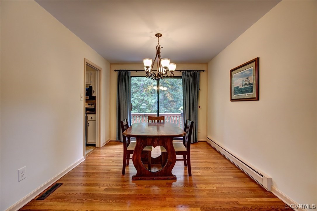 1310 Black Heath Road Midlothian, VA 23113 - Photo 5 of 24 Dining room area with a private view to the deck a