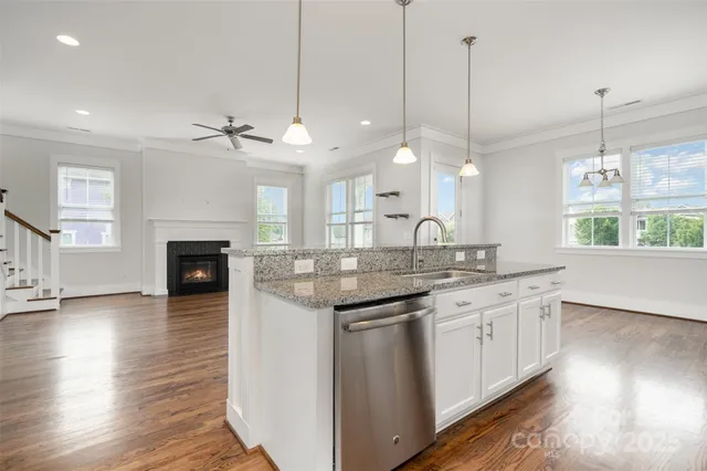 an empty room with closet area