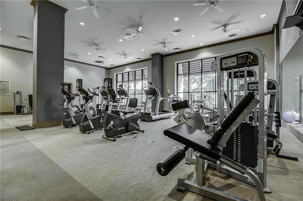 3040 Peachtree Road, Unit 1003 Atlanta, GA 30305 - Photo 31 of 42 a view of a room with gym equipment