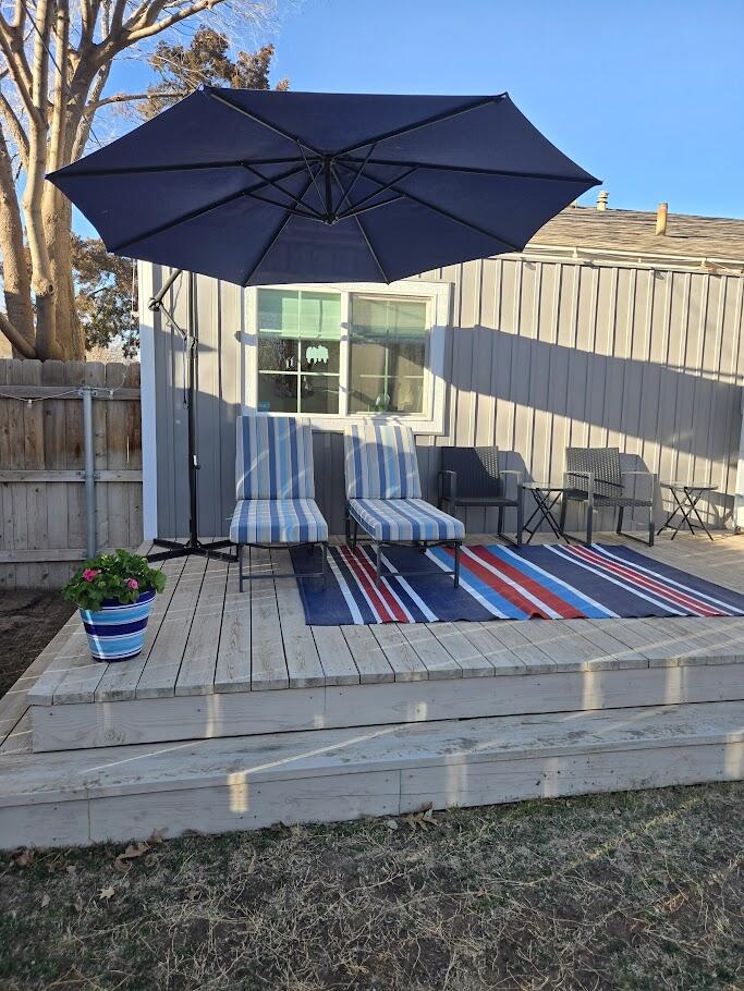 3315 27th Street Lubbock, TX 79410 - Photo 21 of 32 a view of a two chairs in the patio
