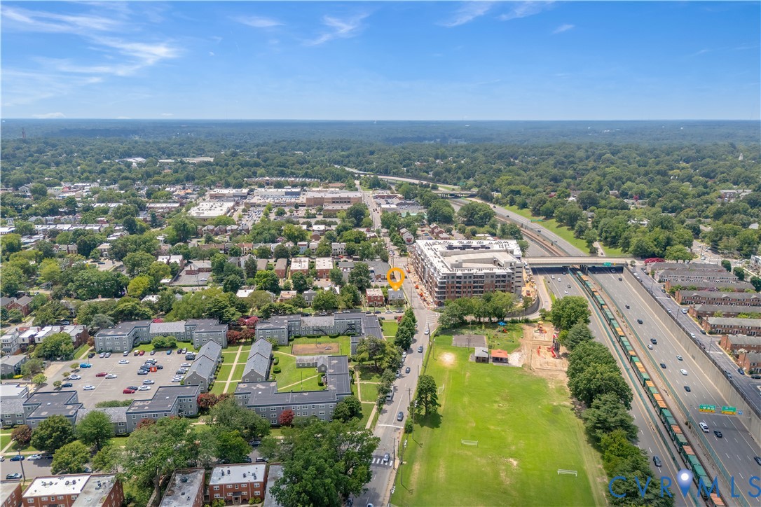 3535 Hanover Avenue, Unit B Richmond, VA 23221 - Photo 11 of 13 an aerial view of residential houses with outdoor space
