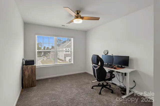 a view of workspace with a window