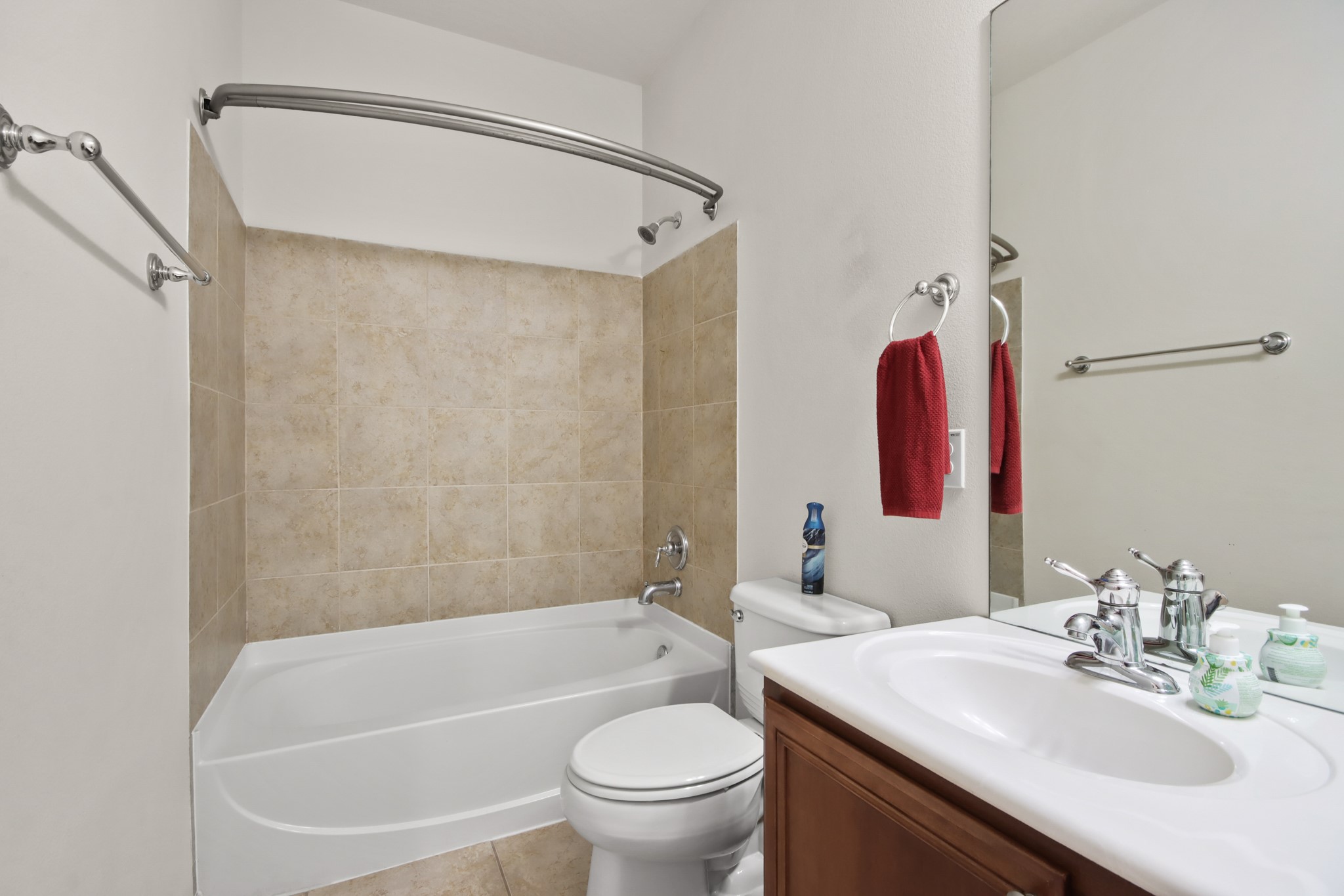 16918 Cherokee Lake Lane Houston, TX 77044 - Photo 16 of 35 a bathroom with a sink toilet and shower