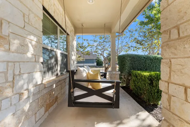 a view of outdoor seating