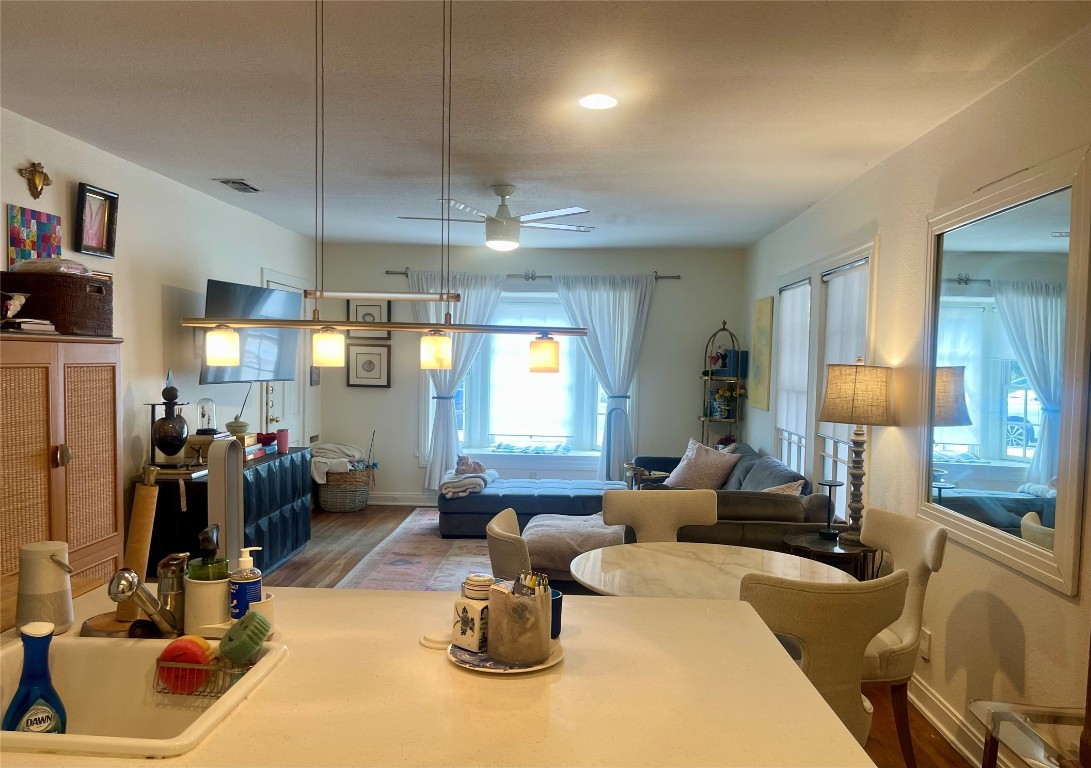 406 East Monroe Street, Unit A Austin, TX 78704 - Photo 15 of 35 a living room with furniture gym equipment and a window