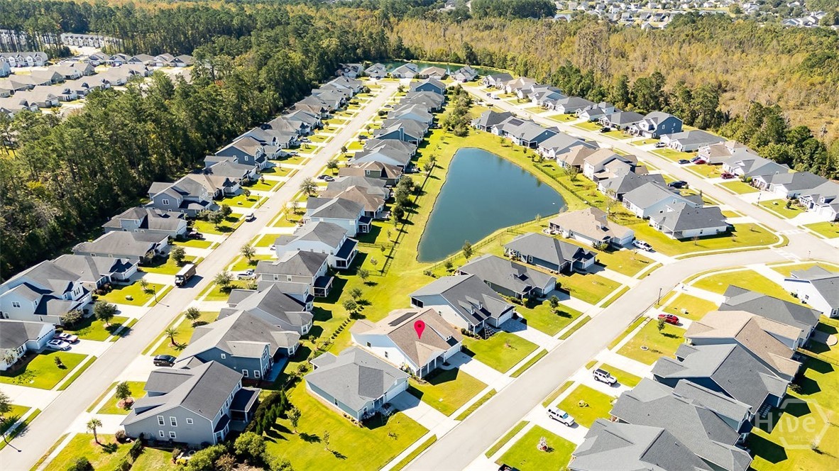 107 Merribee Lane Pooler, GA 31322 - Photo 44 of 46 Overhead view of home and lagoon.