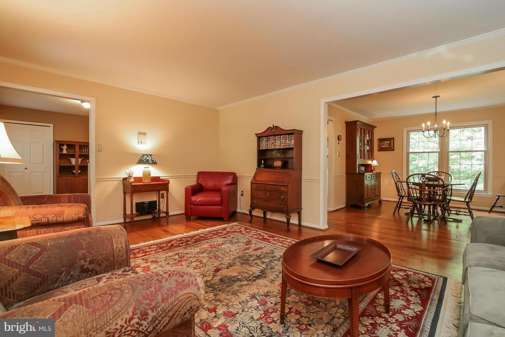 9913 Natick Road Burke, VA 22015 - Photo 4 of 30 Living Room adjoins dining room