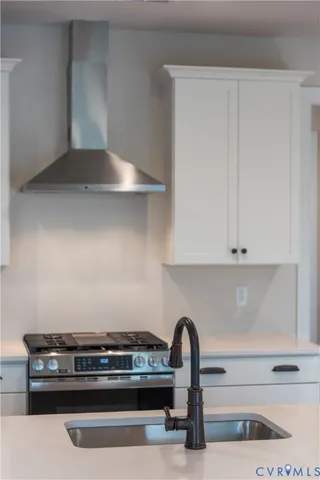 a close view of stove top oven