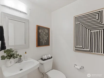 a bathroom with a sink and a toilet