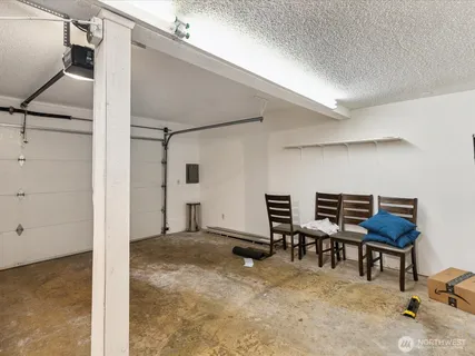 a view of outdoor space with deck and outdoor seating