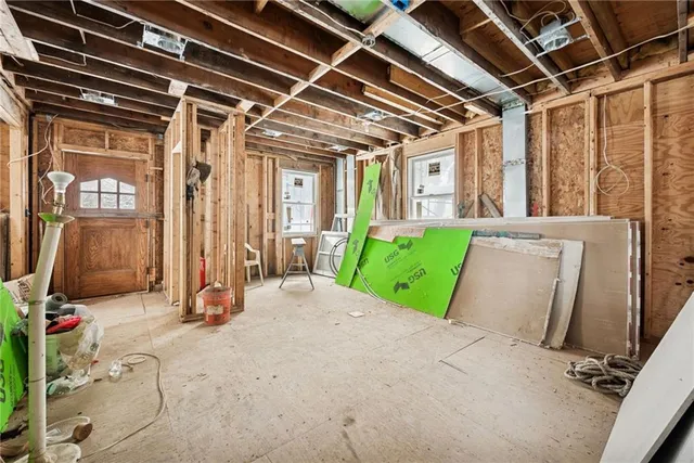 a view of storage and utility room