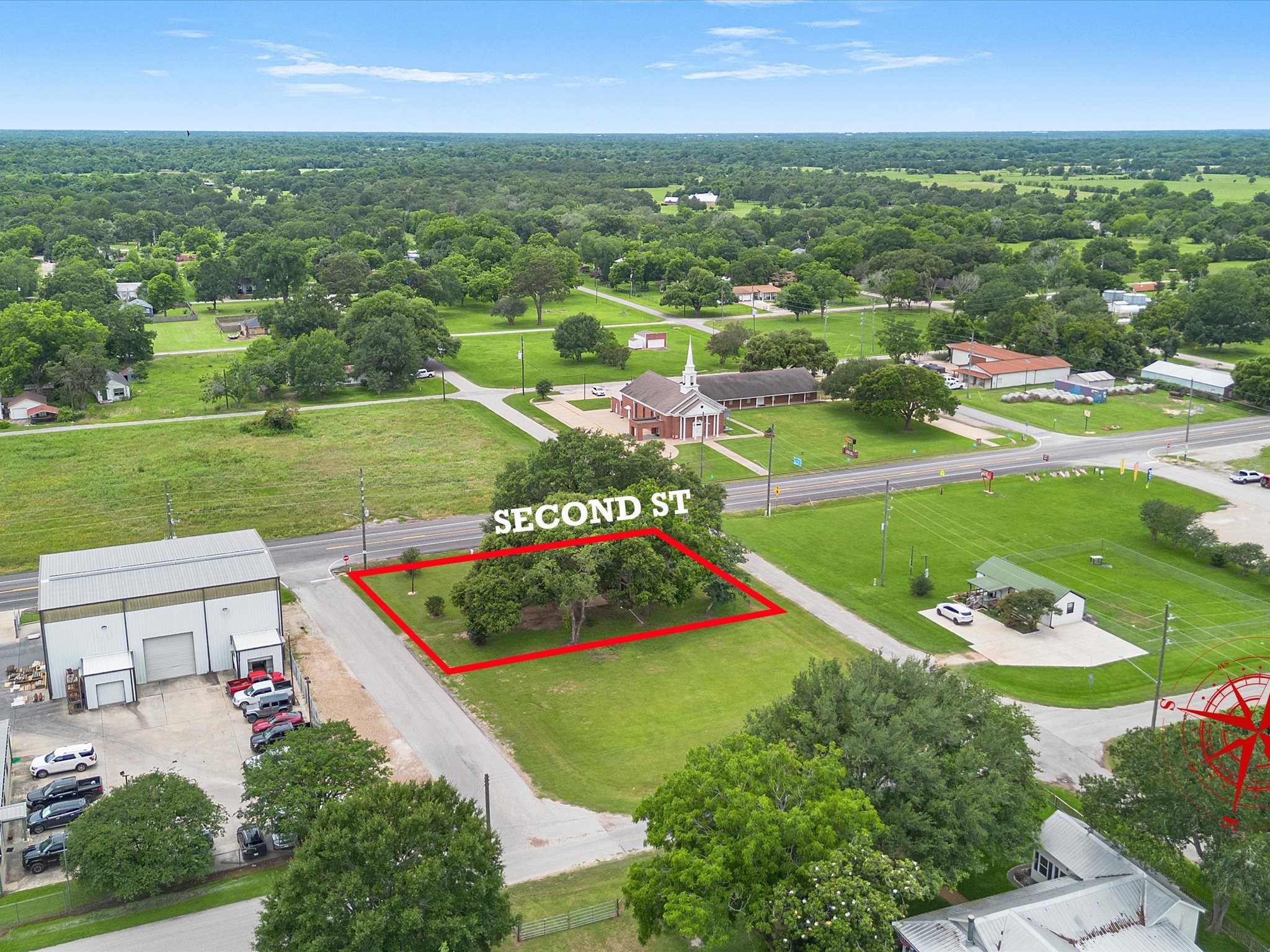 3310 2nd Street Pattison, TX 77423 - Photo 10 of 15 Aerial View Looking West towards Town