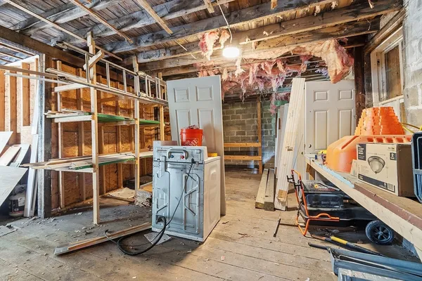 a view of storage and utility room