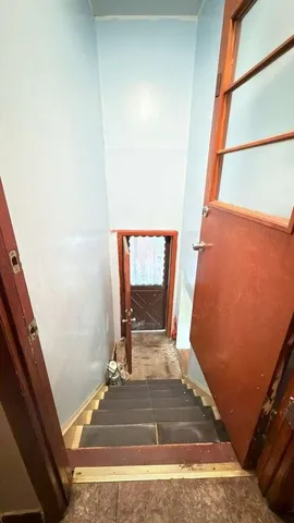 a view of front door with chair