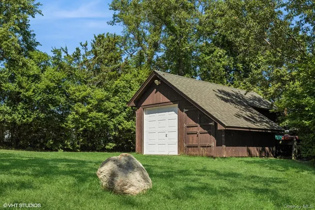 a house view with a garden space