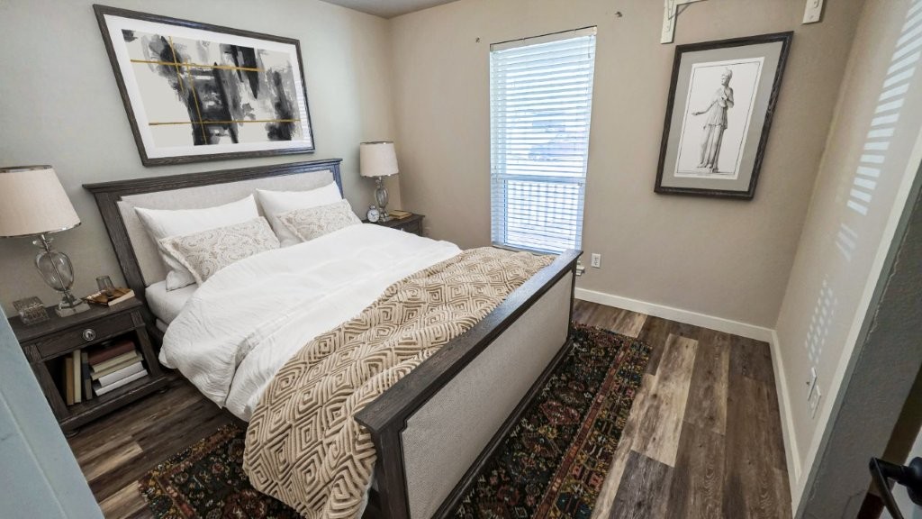 4700 Mather Kyle, TX 78640 - Photo 11 of 27 a bed sitting in a bedroom next to a window