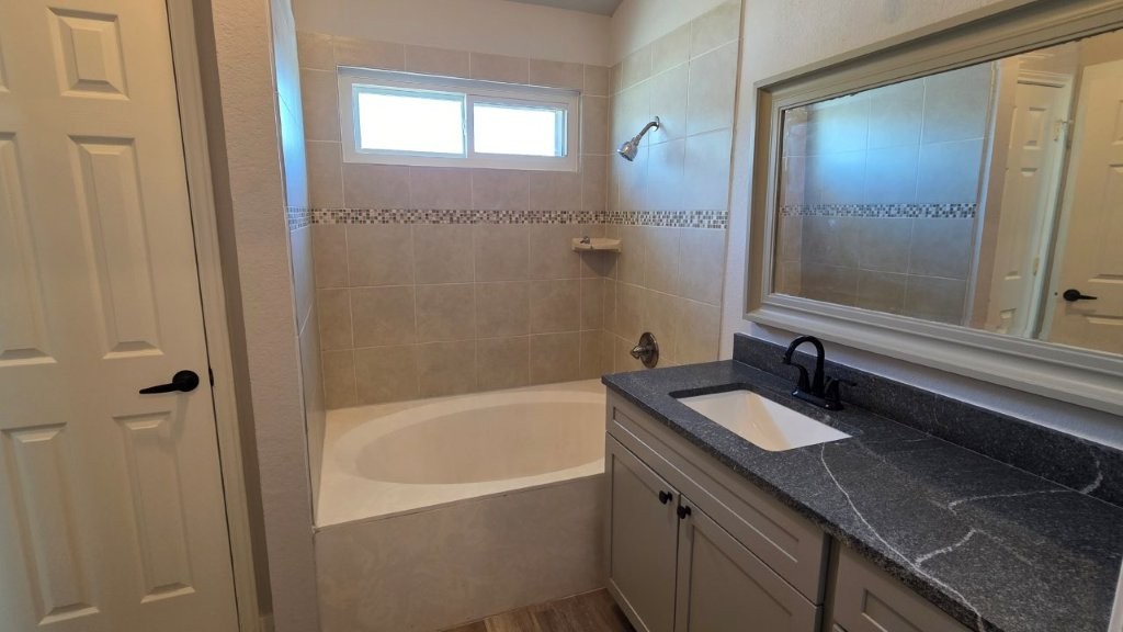 4700 Mather Kyle, TX 78640 - Photo 15 of 27 a bathroom with a sink and a mirror