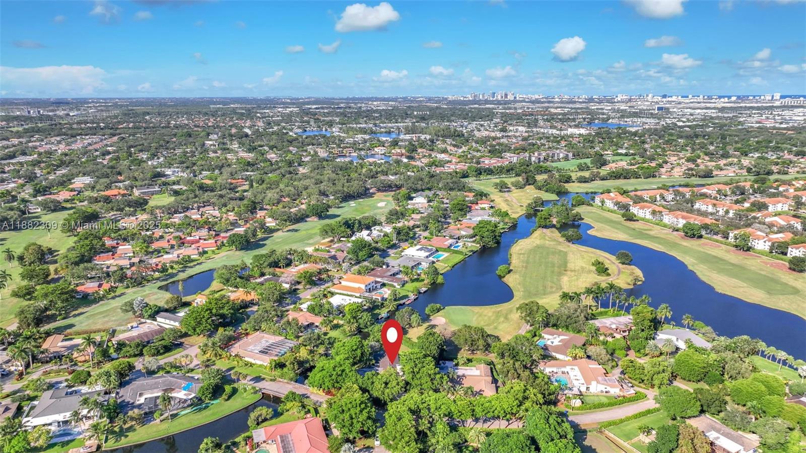 4401 Sanders Street Hollywood, FL 33021 - Photo 37 of 71 an aerial view of residential houses with outdoor space and pool