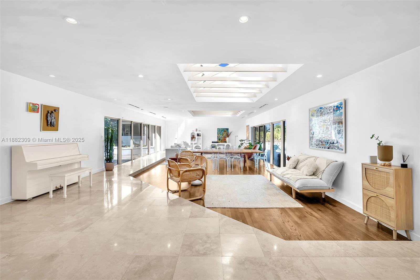 4401 Sanders Street Hollywood, FL 33021 - Photo 46 of 71 a living room with furniture and a wooden floor