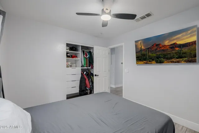 a view of a livingroom with furniture and a garage