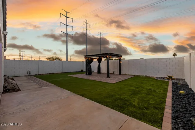 a house view with a garden space