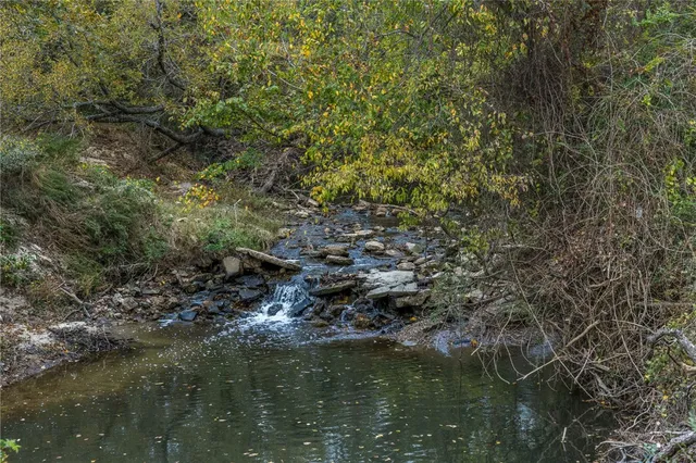 a view of a lake with houses