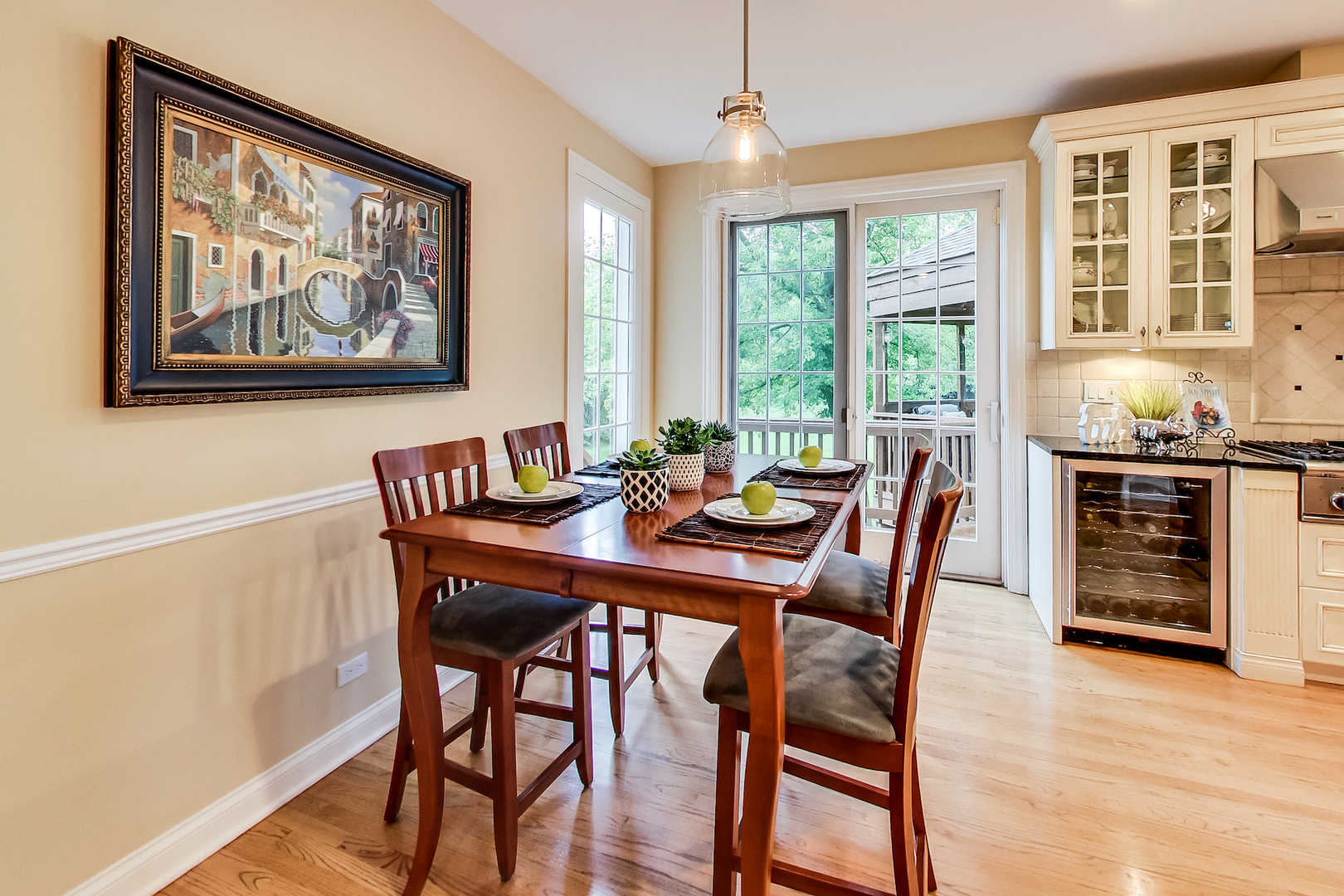 4289 Hilltop Road Long Grove, IL 60047 - Photo 15 of 42 a view of a dining room with furniture window and wooden floor