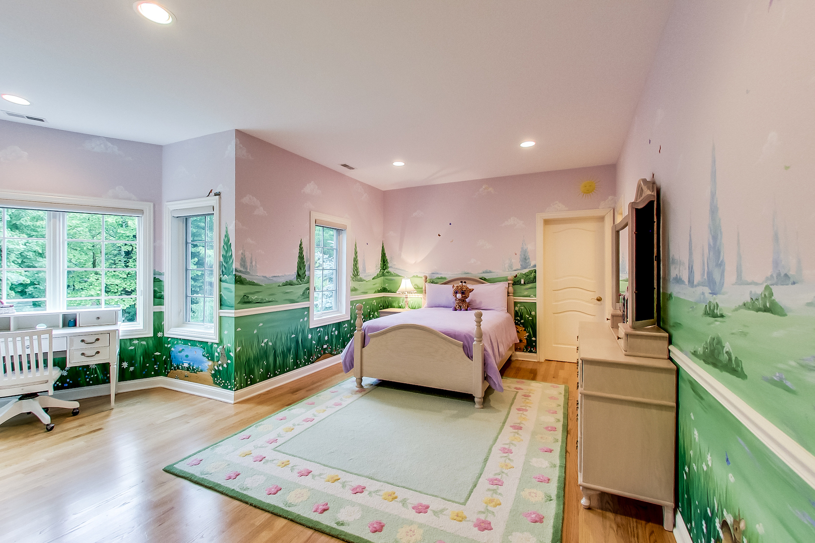 4289 Hilltop Road Long Grove, IL 60047 - Photo 21 of 42 a spacious bedroom with a large bed and large windows