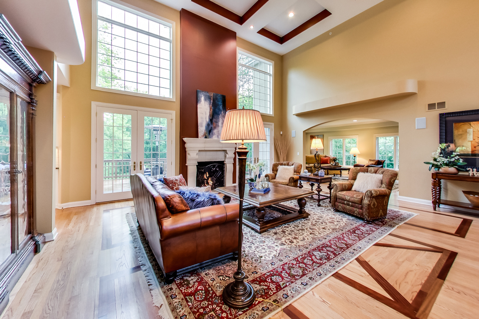 4289 Hilltop Road Long Grove, IL 60047 - Photo 5 of 42 a living room with furniture fireplace and a fireplace