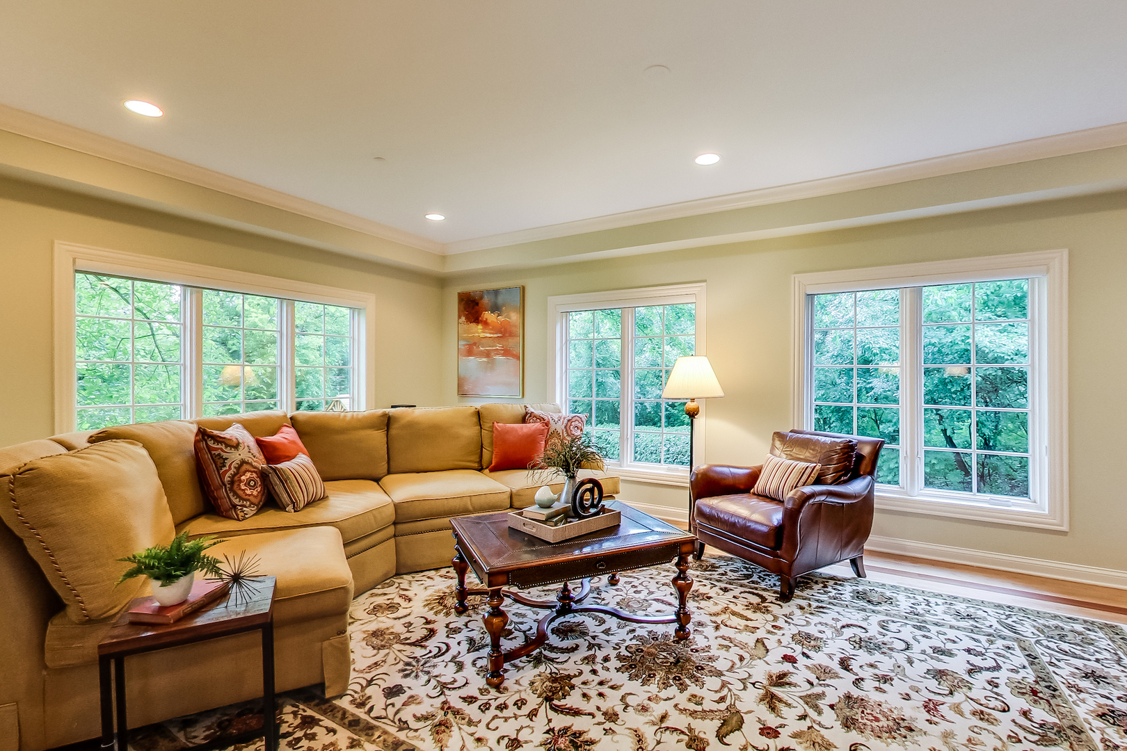 4289 Hilltop Road Long Grove, IL 60047 - Photo 8 of 42 a living room with furniture and a large window