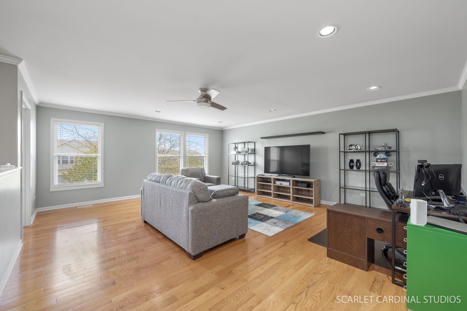 3214 Marbill Farm Road Montgomery, IL 60538 - Photo 13 of 27 a living room with furniture and a flat screen tv