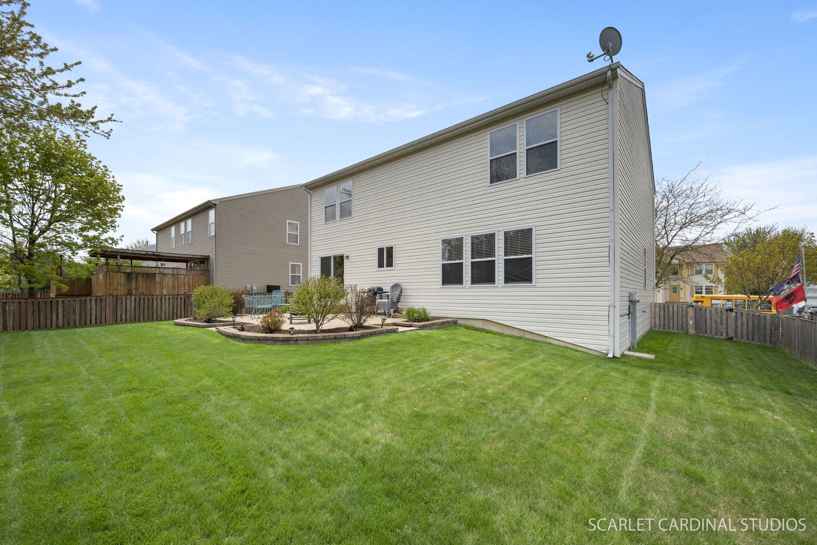 3214 Marbill Farm Road Montgomery, IL 60538 - Photo 23 of 27 a view of a backyard with plants and a garden