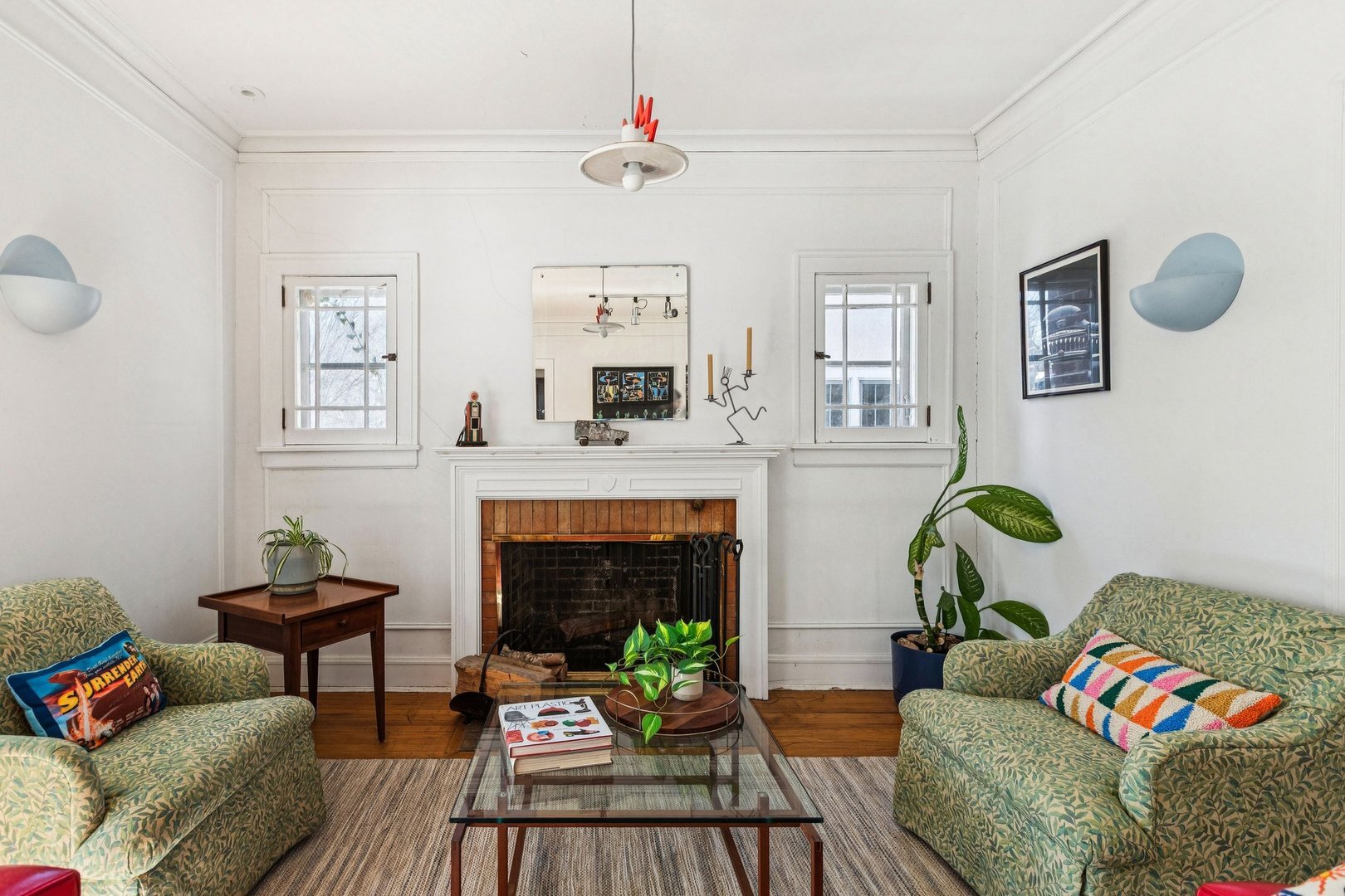 1201 Noyes Street Evanston, IL 60201 - Photo 7 of 50 a living room with furniture and a fireplace