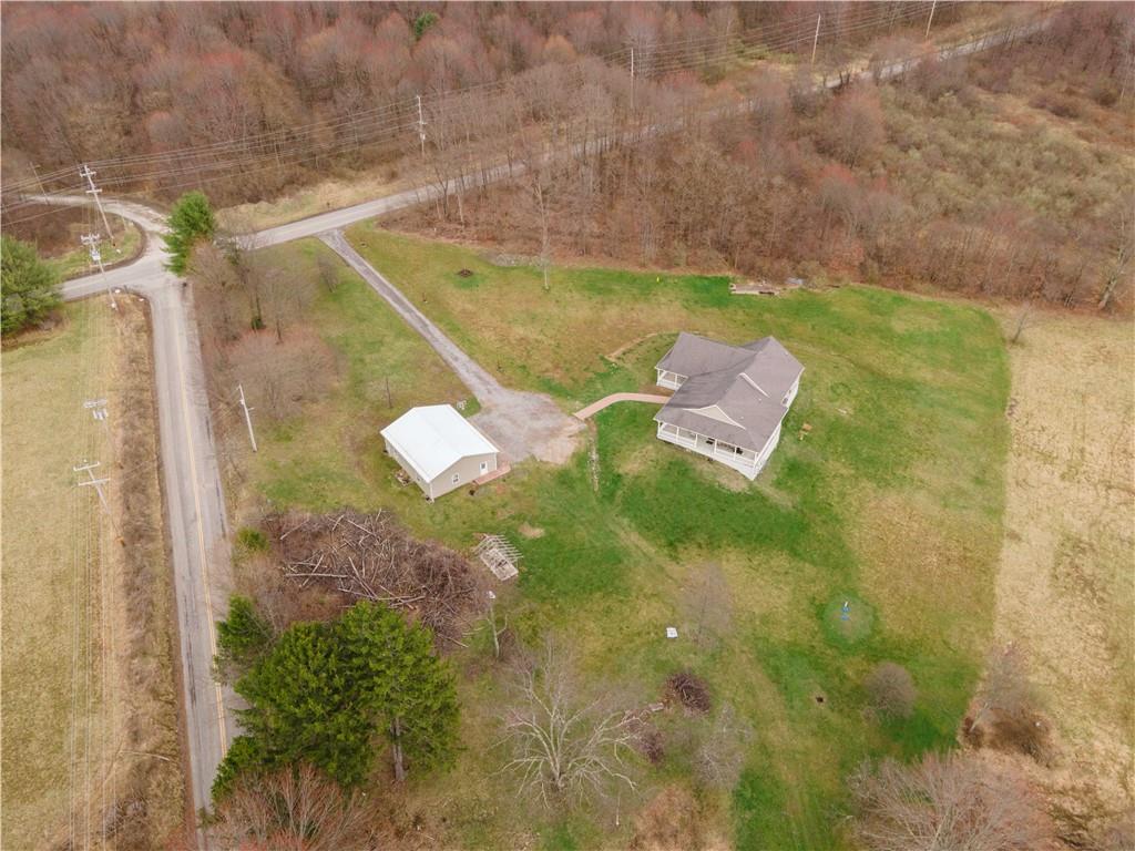 262 Windy Point Road Harrisville, PA 16038 - Photo 36 of 38 a aerial view of a house with a yard