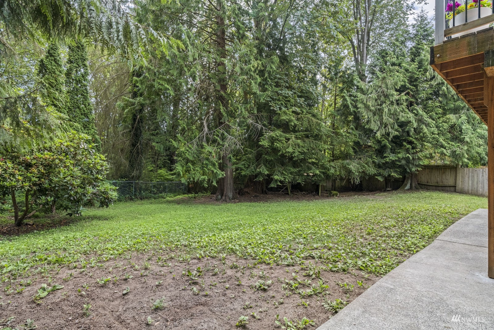 9651 Northeast 201st Street Bothell, WA 98011 - Photo 33 of 39 a view of a yard with a trees