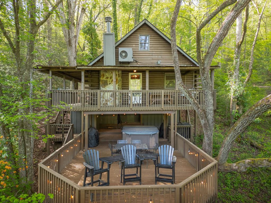 459 Mill Stone Mountain Lane Blue Ridge, GA 30513 - Photo 1 of 25 a front view of house with yard and trees around